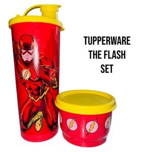 Tupperware The Flash Set - Red and Yellow